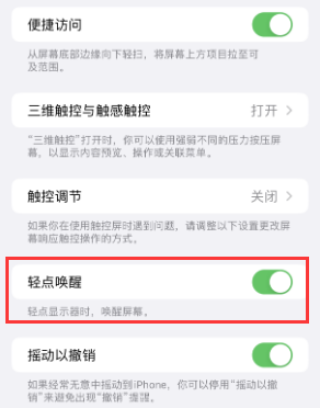 中宁苹果授权维修站分享iPhone轻点无法唤醒怎么办