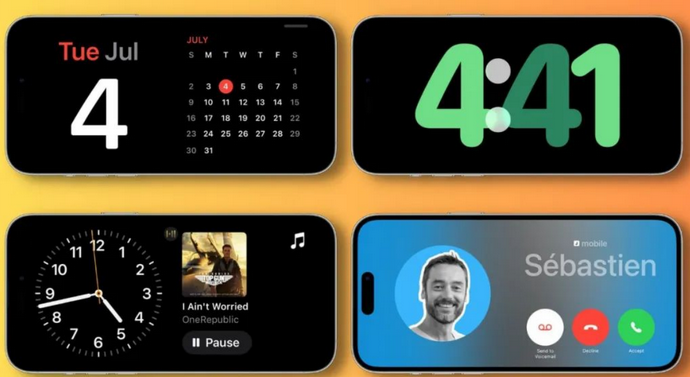 中宁苹果手机维修分享iOS17横屏充电待机显示有什么好处 