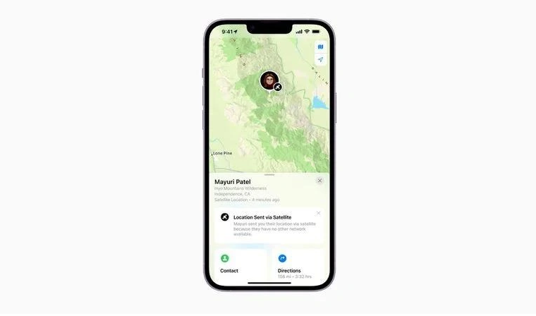 中宁苹果14维修分享iPhone14系列中 FindMy功能通过卫星分享位置方法教程 